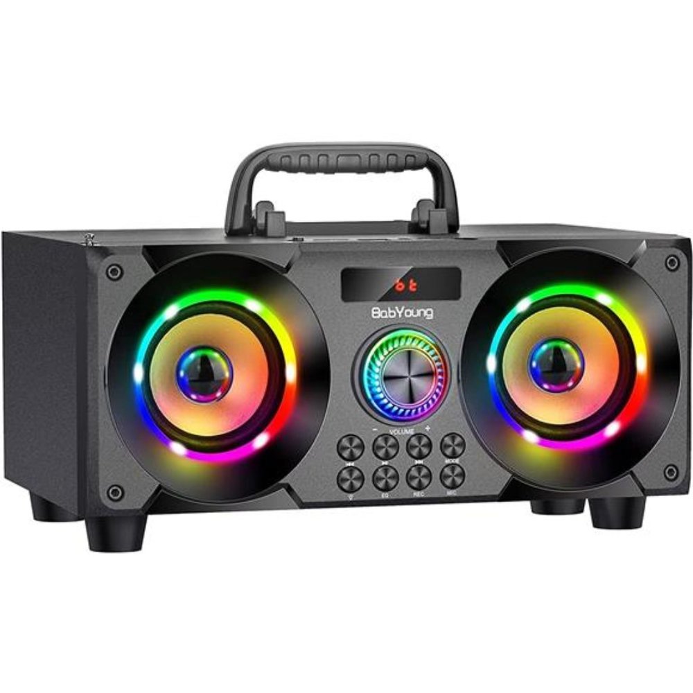 60W Portable Bluetooth Speaker with Subwoofer Heavy Bass, Wireless Speakers